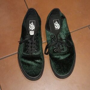 Vans velvet green